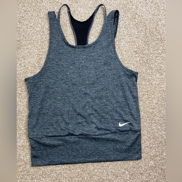 Nike Charcoal Athletic Tank - Picture 1 of 6